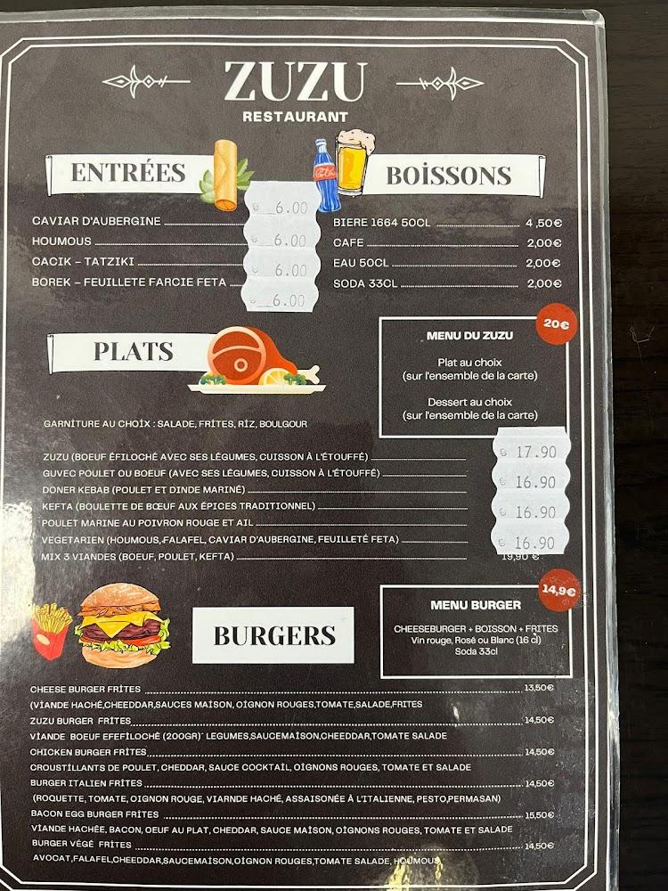 ZuZu Restaurant - Menu Image 3